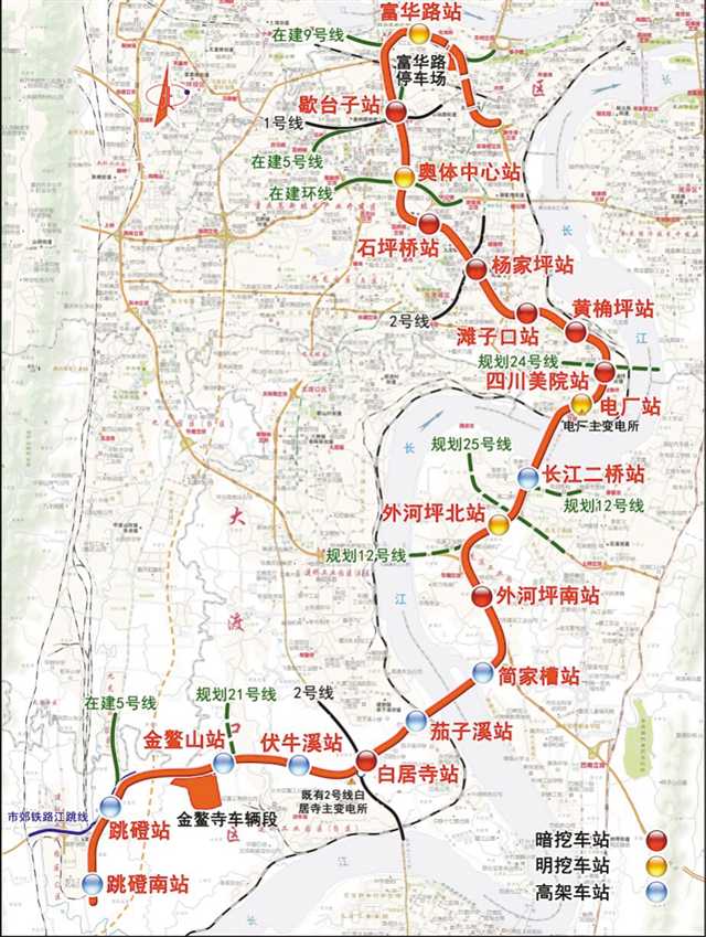 重庆轨道交通最新线路图解析